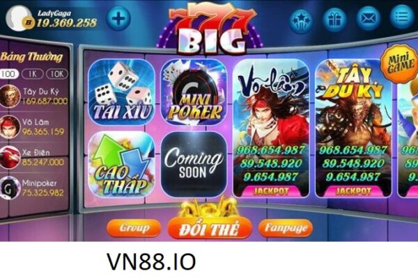 Big777 game slot hay và những điều tuyệt đối dân chơi phải biết VN88