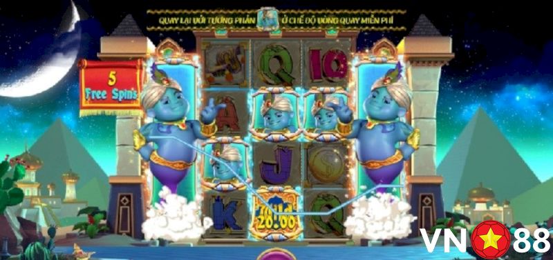 Quy trình chơi Genines Luck Slot tại VN88